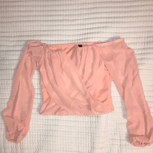 Pink WINDSOR off-the-shoulder Top